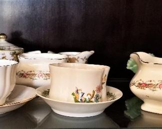 Collectible china cups and saucers