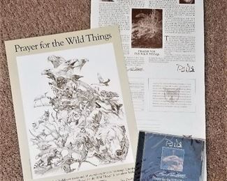 Prayer for the Wild Things by Bev Dolittle literature and cd that comes with the art available at this sale.