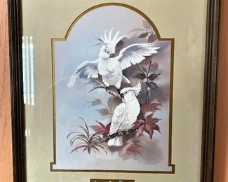 Gloria Vanderbilt bird art
