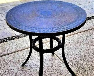 Outdoor mosaic table