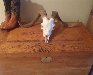 2nd pic of large chest, ram skull and a pair of boots