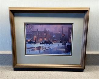 HALF OFF! $7.00 NOW, WAS $14.00..................Vintage Car Picture 15 1/2" x 12 1/2" (H096)