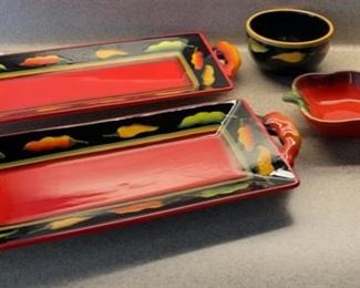 $6.00...................Hot Pepper Serving Dishes (H077)