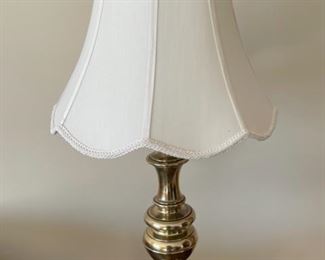 HALF OFF! $40.00 NOW, WAS $80.00...............PAIR of Heavy Brass Stiffel Lamps 30" tall (H009)