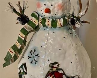 CLEARANCE ! $2.00 NOW, WAS $10.00................Snowman approx 14” tall (H226)