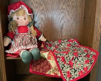 $8.00..............Doll and Holiday Runner (H219)