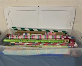 HALF OFF! $7.00 NOW, WAS $14.00...................Wrapping Paper and Tub (H159)