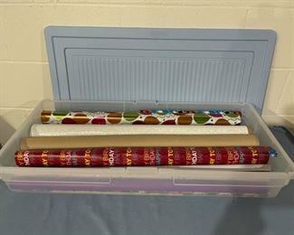 CLEARANCE ! $4.00 NOW, WAS $14.00...................Wrapping Paper and Tub (H158)