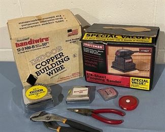 HALF OFF! $12.50 NOW, WAS $25.00...................Copper Wire, Craftsman Sander and more (H150)