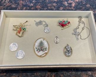 HALF OFF! $10.00 NOW, WAS $20.00........................Costume Jewelry, one sterling (H118)