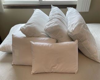 HALF OFF! $8.00 NOW, WAS $16.00........................6 gently used pillows (H317)