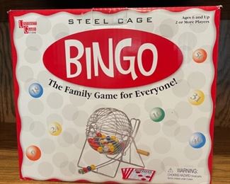 REDUCED! $9.00 NOW, WAS $12.00........................Steel Cage Bingo Game (H251)