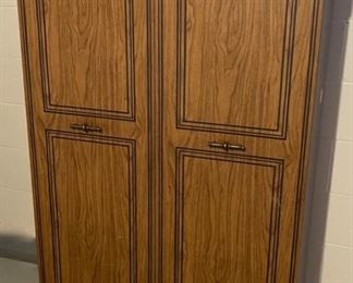 CLEARANCE ! $6.00 NOW, WAS $25.00......................Tin Cabinet 36" x 20", 64" tall (H249)