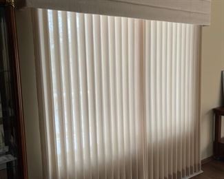 Closed View: Valance and Vertical Blinds (HHH)
