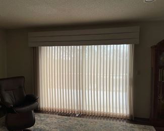 Closed View: Valance and Vertical Blinds (HH)