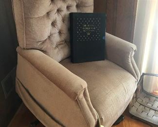 this is one of those chairs that helps you stand up. I think I need it