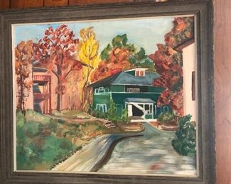 original oil painting of my dream home