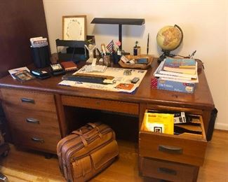 a heavy desk for big jobs (in the 70's our dog gave birth to her puppies under a desk like this!)