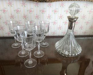 decanter of aged whisky without the whiskey