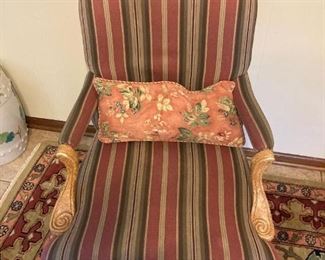 1 of 2 matching arm chairs