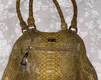 ISABELLA ADAMS PYTHON HANDBAG