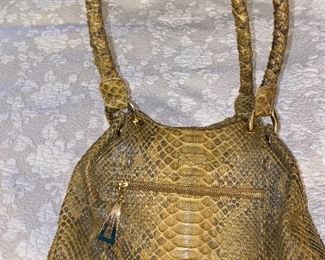 ISABELLA ADAMS PYTHON HANDBAG