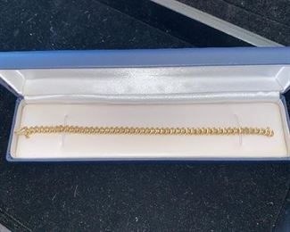 14K GOLD DIAMOND TENNIS BRACELET