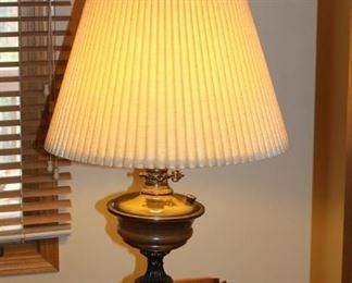 One pair of brass lamps!