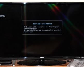 Flat screen Samsung television.