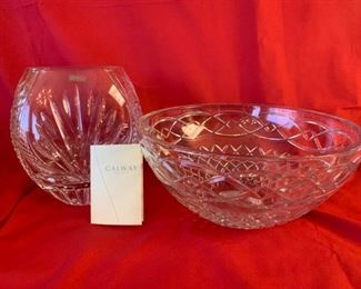 005 Galway Irish Crystal Vase Bowl