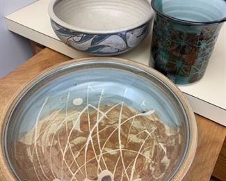 046 Hand Built Pottery Pieces