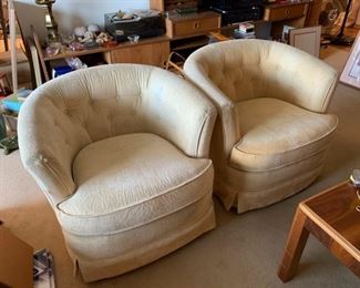 084 Pair of Barrel Chairs