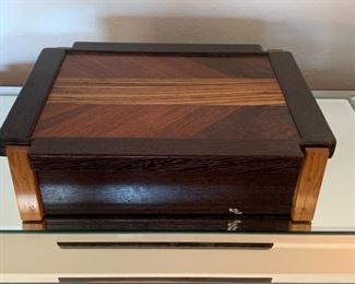096 Bubinga Rosewood, Zebrawood Hemlock Box