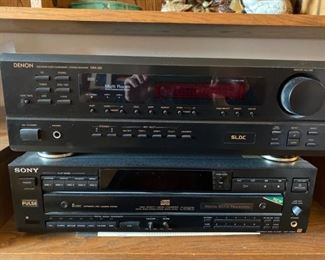 119 Denon Receiver Sony Disc Player
