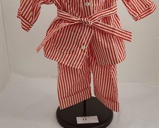 1986 American Girl Doll Molly Red Pajamas Set