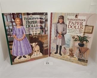 American Girl Unused Felicity Samantha Paper Dolls