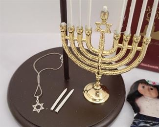Retired American Girl Doll Hanukkah Gifts Menorah