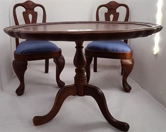 American Girl Doll Felicity Tilt Top Table Chairs