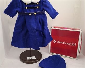 American Girl Doll Caroline Winter Coat & Cap MIB