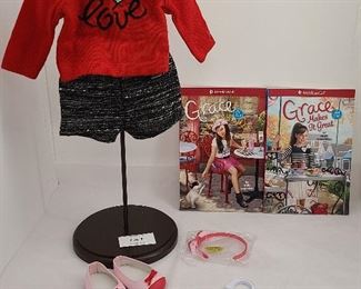 American Girl Doll Grace's City Outfit + Books