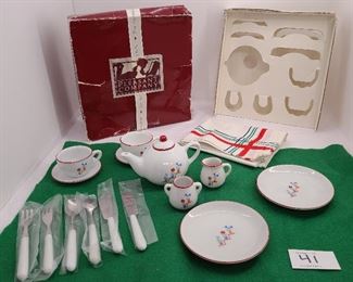 Retired American Girl Doll Molly China Tea Set