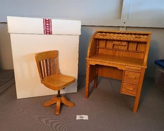 American Girl Doll Kit's Rolltop Desk & Chair w/Box