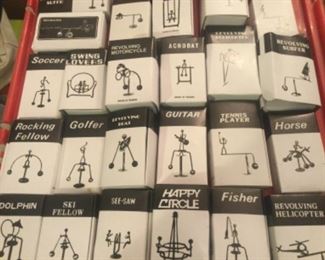 Balancing metalwork in the box, fun for selling or getting attention at a market