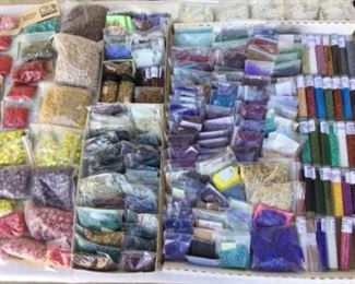 Craft beads, bugle beads, seed beads,