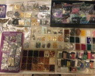 So much fun, findings and decorations, we tried to get too much into one photo, oh and some beads,...