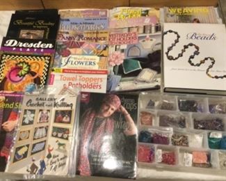 Craft books and beads