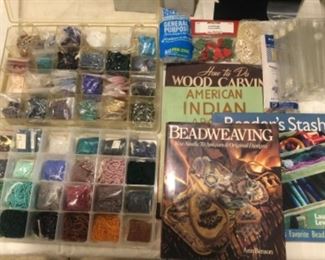 Beads, books, 