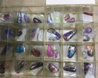 Diachronic glass cabachons, these cost big money, but not here!