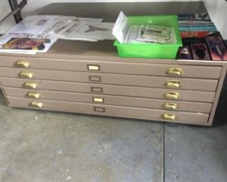 Deep wide drawers for large artwork, plans, etc.