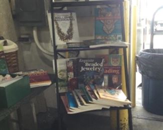 Books all over, ribbon Jean vests, 